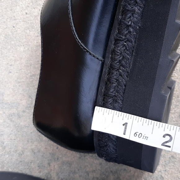 Castaner Size 38/US7.5 Black Platform Espadrille Oxford Shoes - Picture 11 of 17